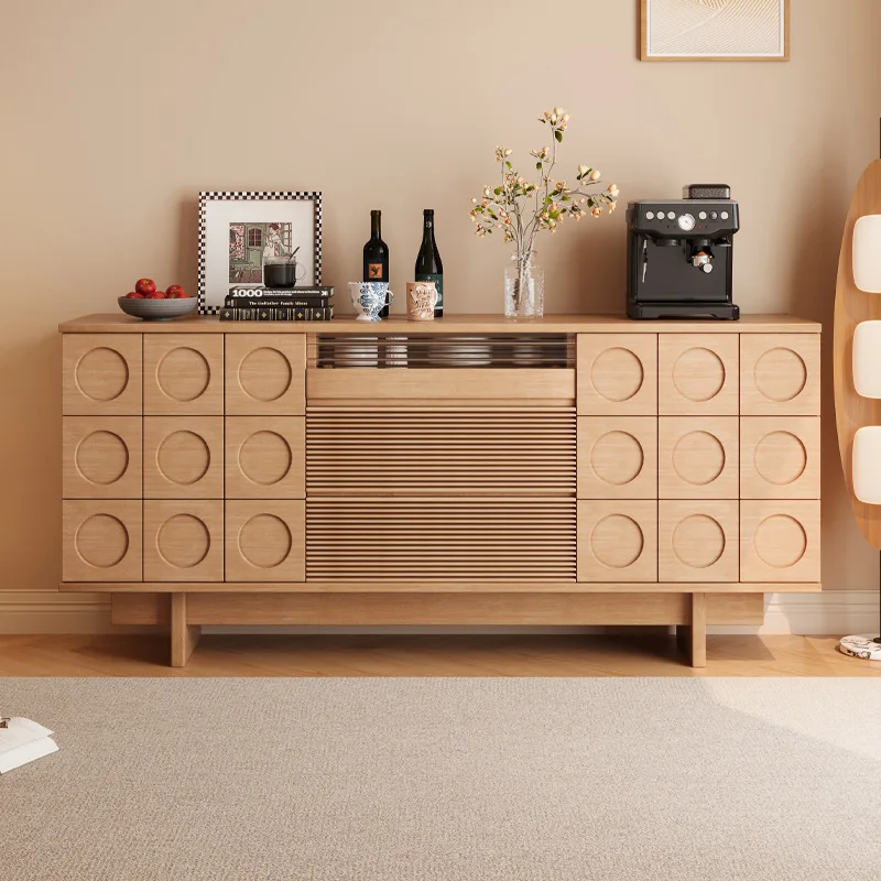 

Log wind solid wood chest cabinet medieval chest cabinet retro bedroom locker cabinet dining side living room