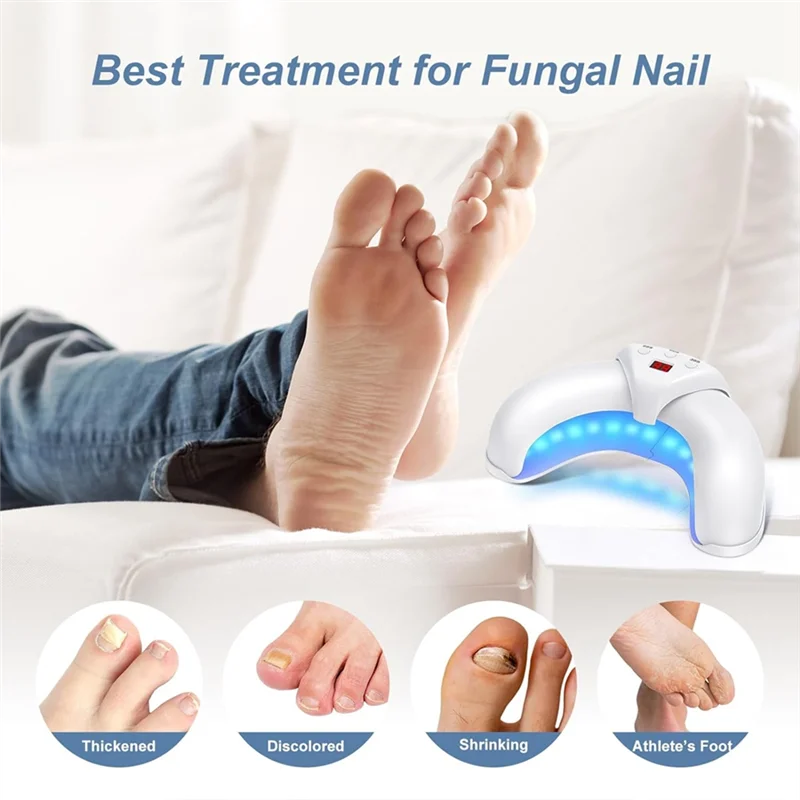 2PCS เลเซอร์เล็บเชื้อราอุปกรณ์ซ่อมแซมเล็บการรักษาป้องกันเชื้อราการติดเชื้อ Paronychia Onychomycosis เล็บคุด