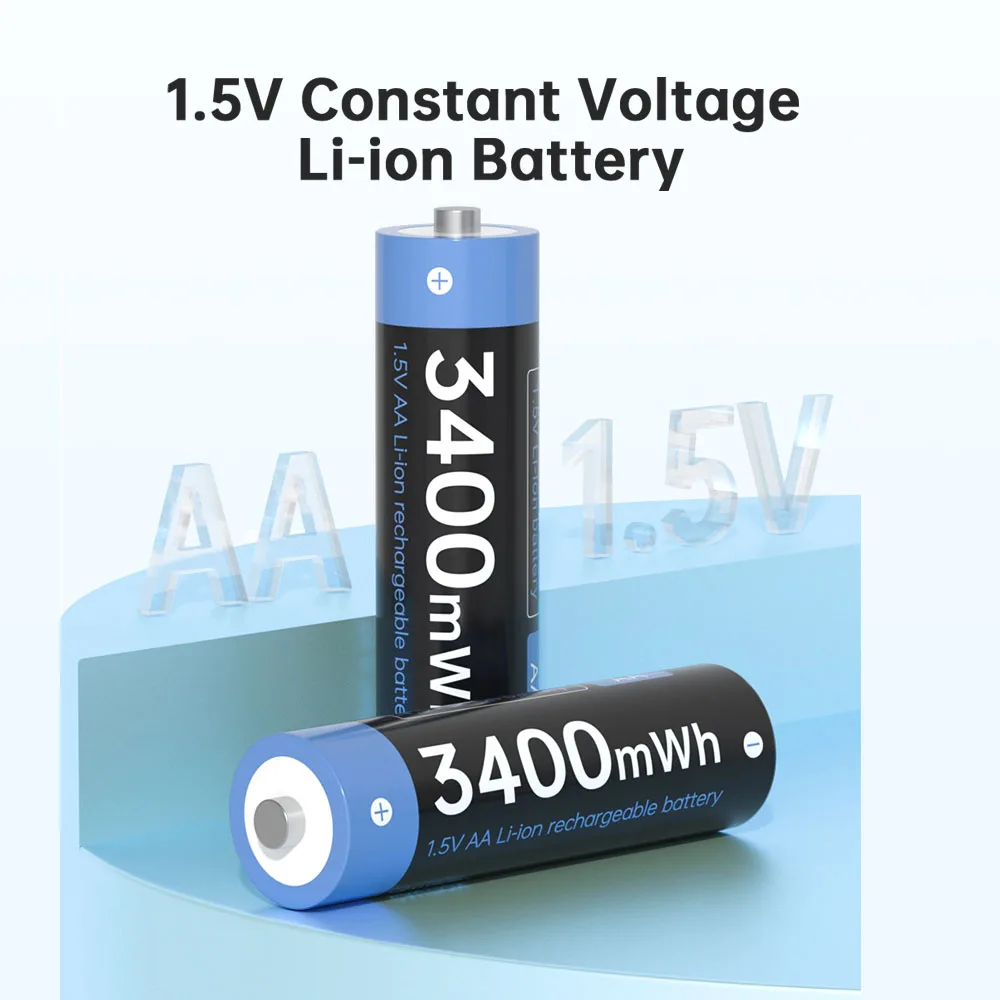 AJNWNM AA 1.5V 3400mWh 1.5V แบตเตอรี่ AA สำหรับกล้องไฟฉาย1.5V AA