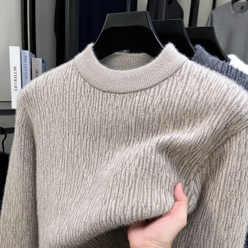 

Личность принт мода Мужской свитер Осень - зима утолщение теплый трикотажный круглый воротник джемпер Молодой высококачественный новый модель тренд топы