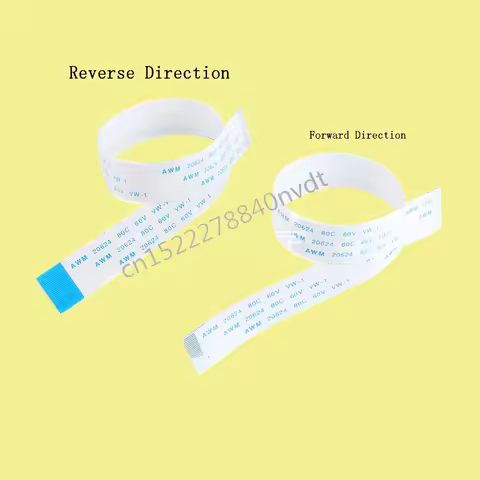 5Pcs 6Pin 10/12/15/18/20/24/30/40/50/60/80 Pin FFC FPC AWM 20624 80C 60V VW-1 0.5mm Pitch Flat Flexible Cable 1M/100cm