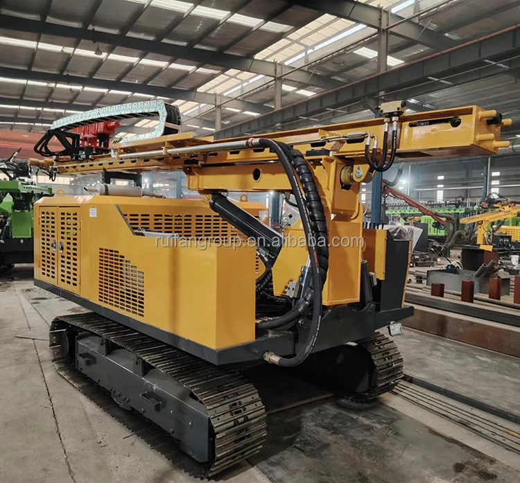 China Hot Sale Hydraulic Press Solar Panel Plant Pile Ramming Machine Vibrating Solar Pile Driver