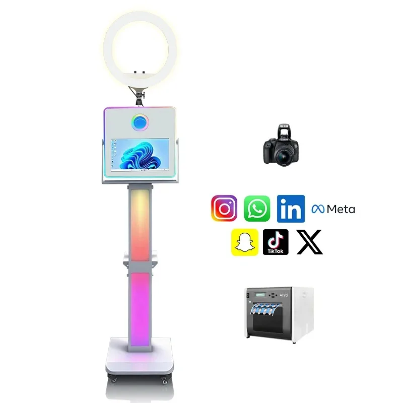 All-in-One Selfie Photo Booth with 15.6