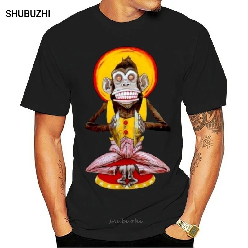 EVIL JOLLY Chimp Vintage Clapping Cymbals Toy Monkey Shines Creepy Scary T-SHIRT