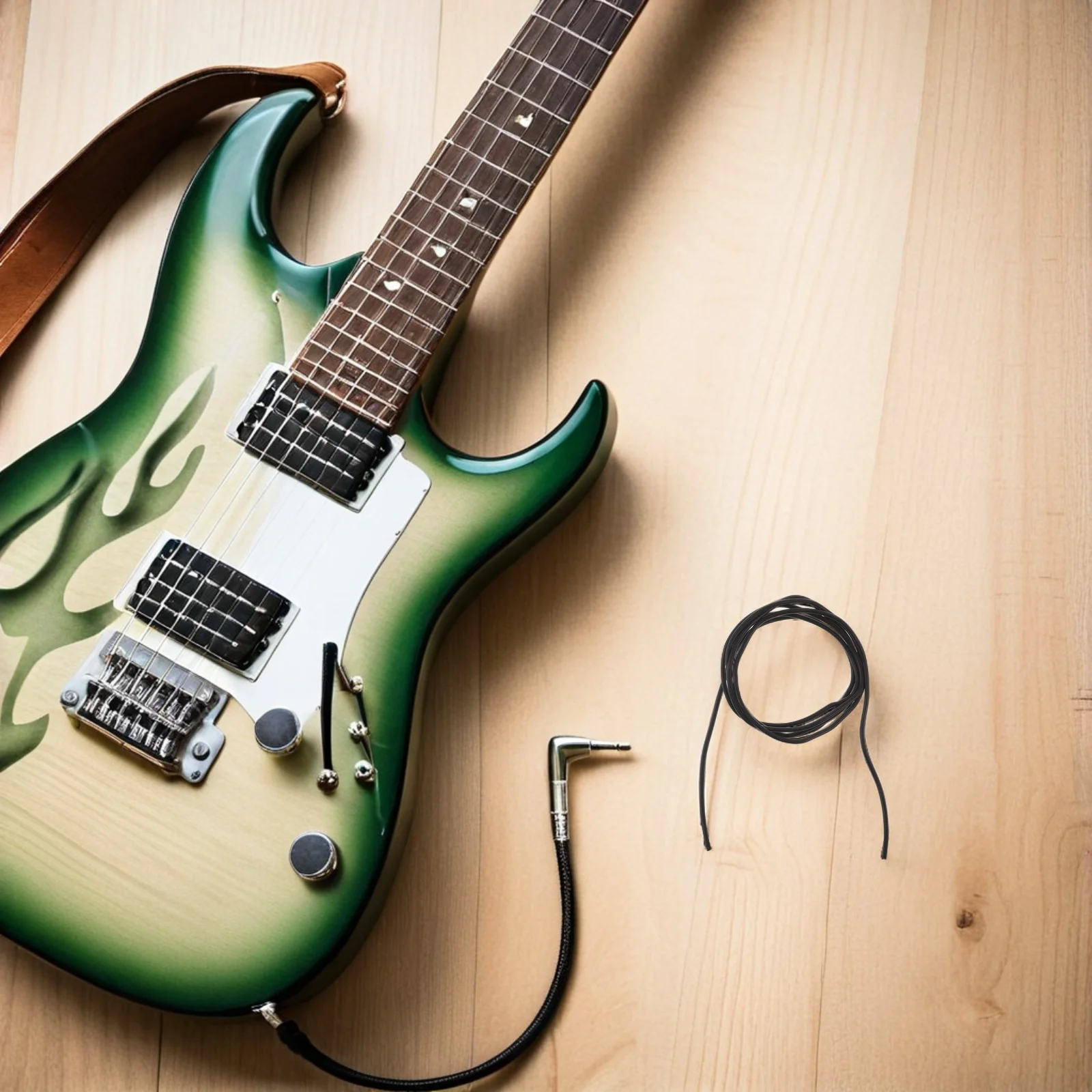 

2pcs 1M Electric Guitar Wire Shielded Silicone Copper Cable For Bass Guitar Wiring Kit, Pickup Replacement Wiring Supplies