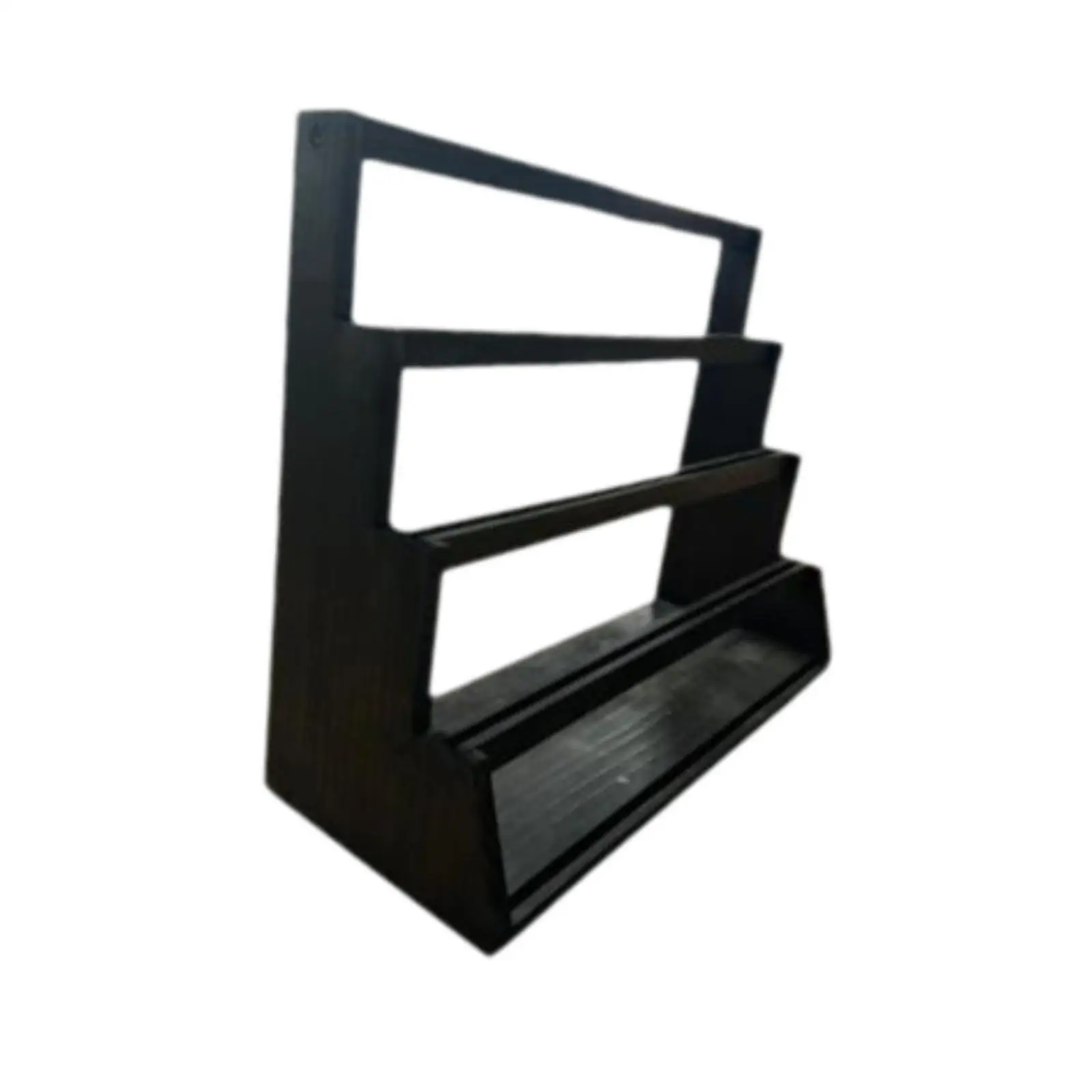 Wooden Card Display Rack Organizer 4 Tier Storage Stand Graded Card Shelf for TCG Baseball Basketball Hockey Collection