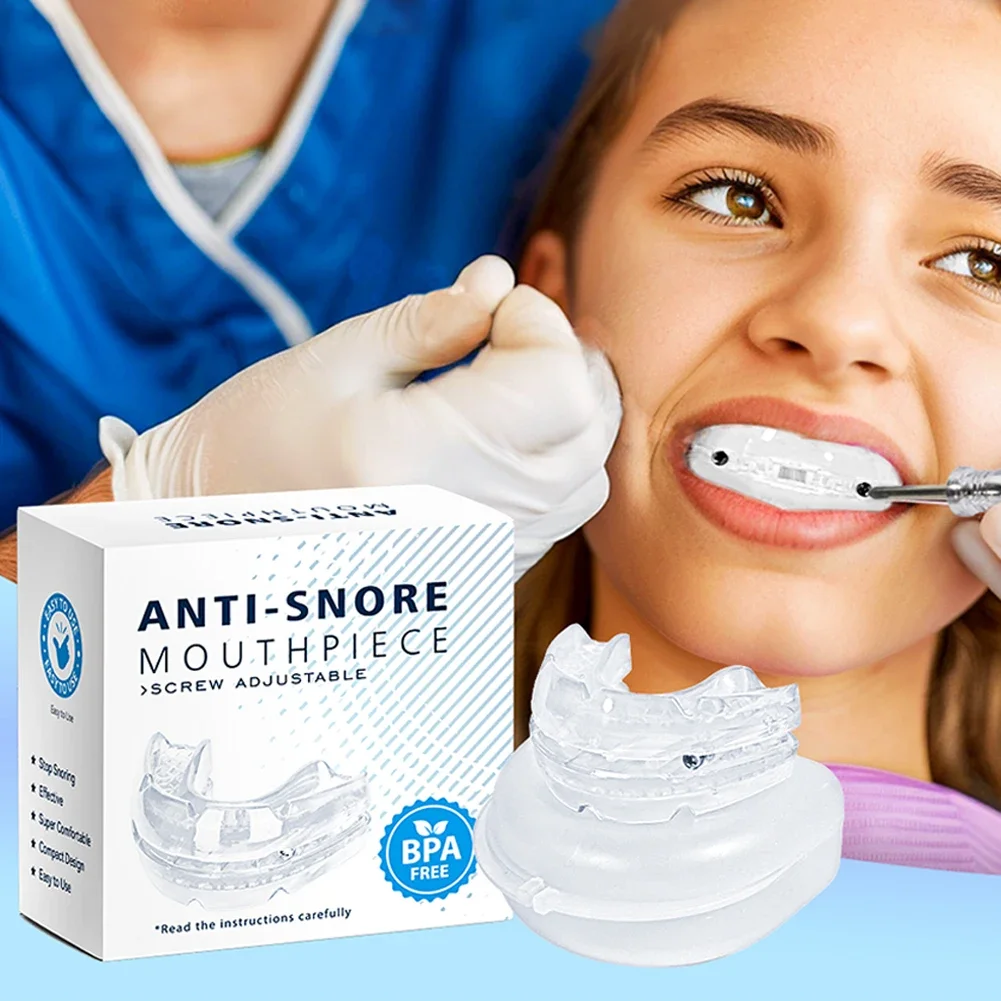 

Anti-snoring sleep improvement mouth guard adjustable snoring mouth guard to prevent sleep apnea and tooth grinding