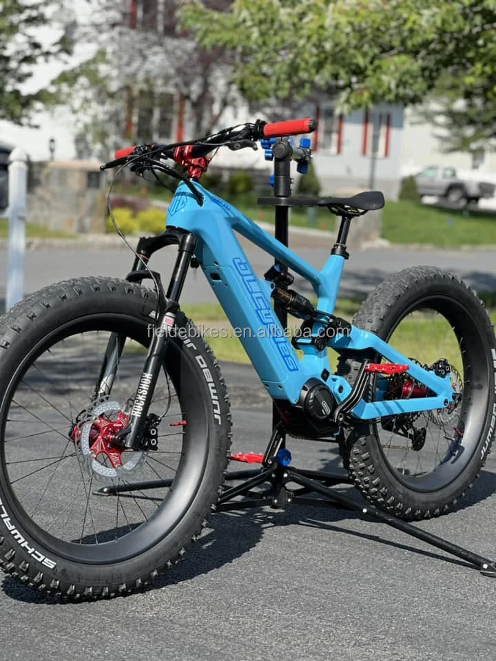 Dengfu E10 Front Triangle and E23 Rear Triangle Carbon Fiber Fat Tire Ebike Frame with 840WH Battery and Bafang M510 M560 Motor