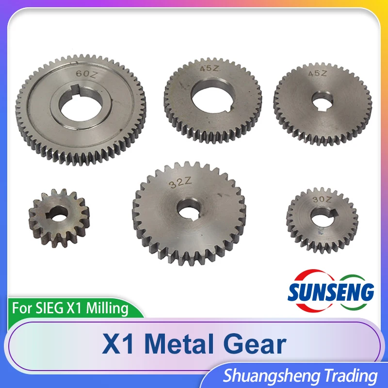 6PCS Metal Gear Set/SIEG X1 Change Gear Set