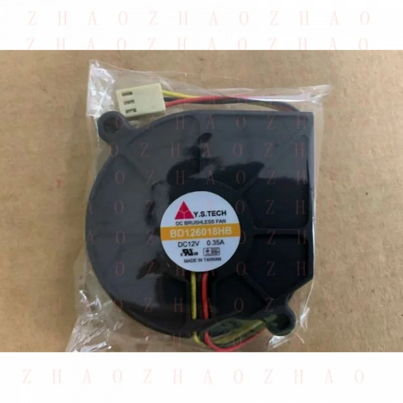

L+ 1 шт. для Y.S.TECH BD126018HB, вентилятор охлаждения 60x18 мм, DC 12V 0.35A, 3-контактный