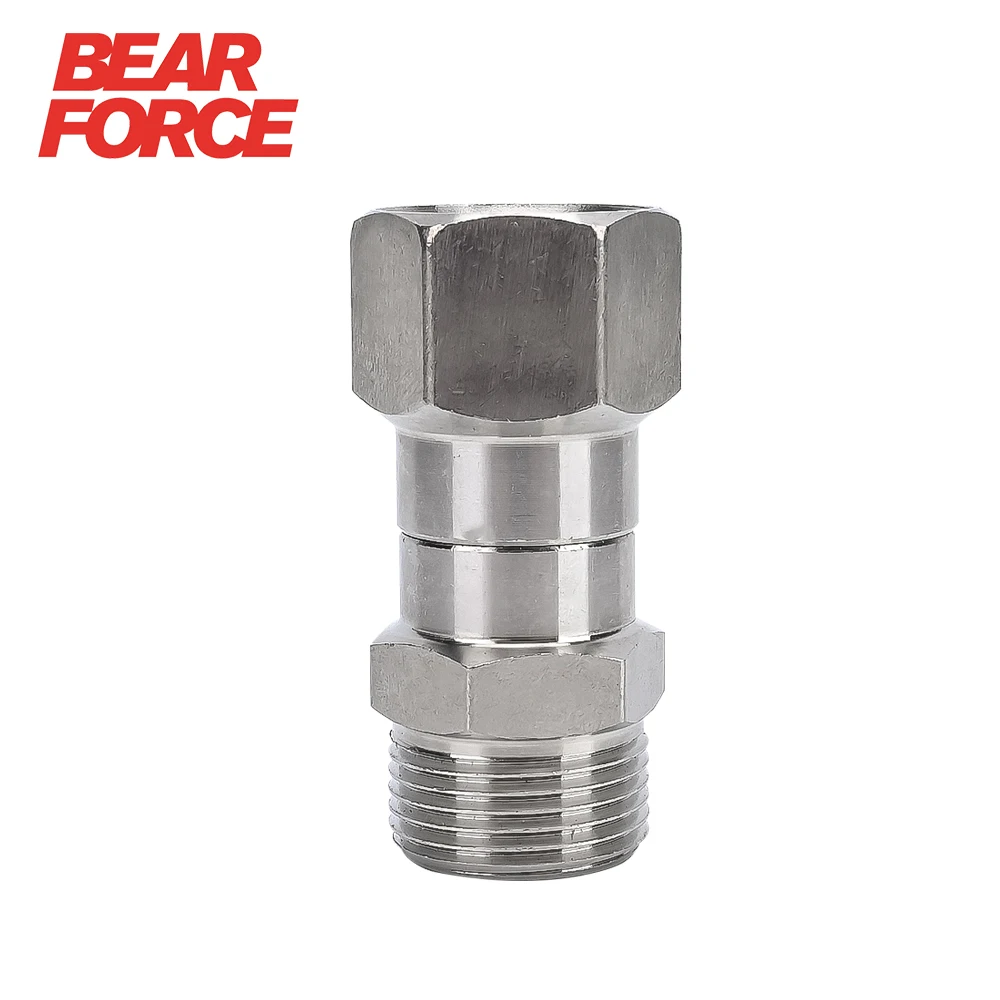 High Pressure Washer Swivel Joint Connector Hose Fitting M22 14mm Anti-tangle Thread 360 Degree Rotation Hose Sprayer Connector