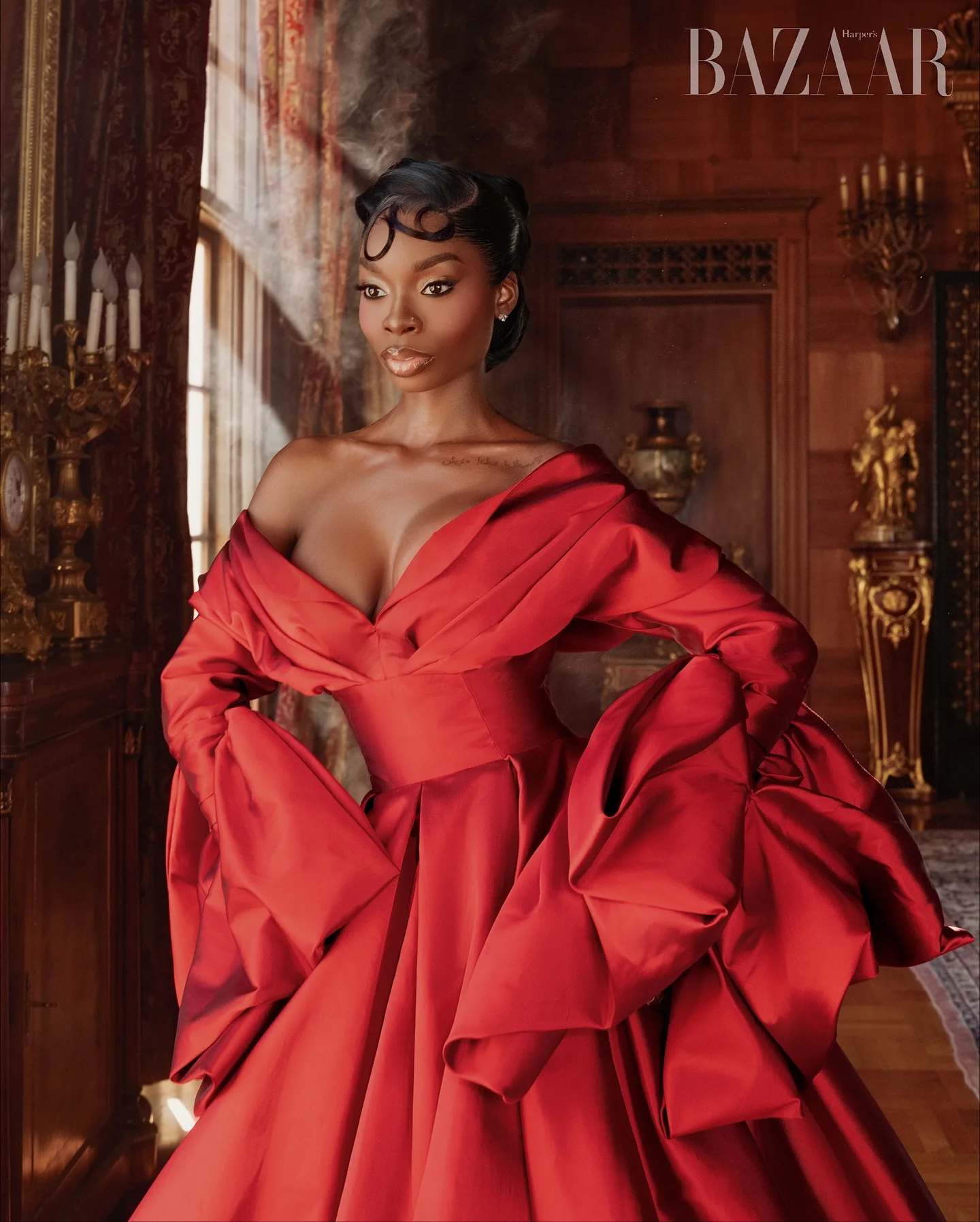 ドラマチックなレッドカーペットイブニングロングドレス2026カスタムボールドレスオフショルダー豪華なロングスリーブウェディングガウン花嫁ドレス撮影