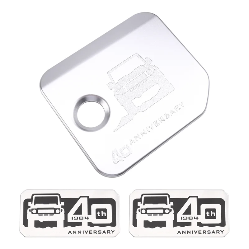 40Th Anniversary Emblem Sticker Fuel Tank Cover Set For Toyota Land Cruiser 70 Series LC76 LC79 LC78 LC75 Accessories view 3