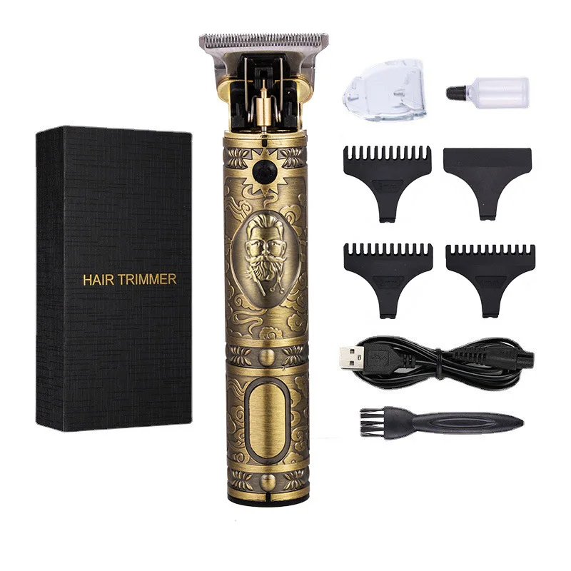 Tondeuse à cheveux électrique sans fil avec affichage numérique pour hommes, rasoir à barbe, machine à couper les cheveux, coupe de cheveux de barbier