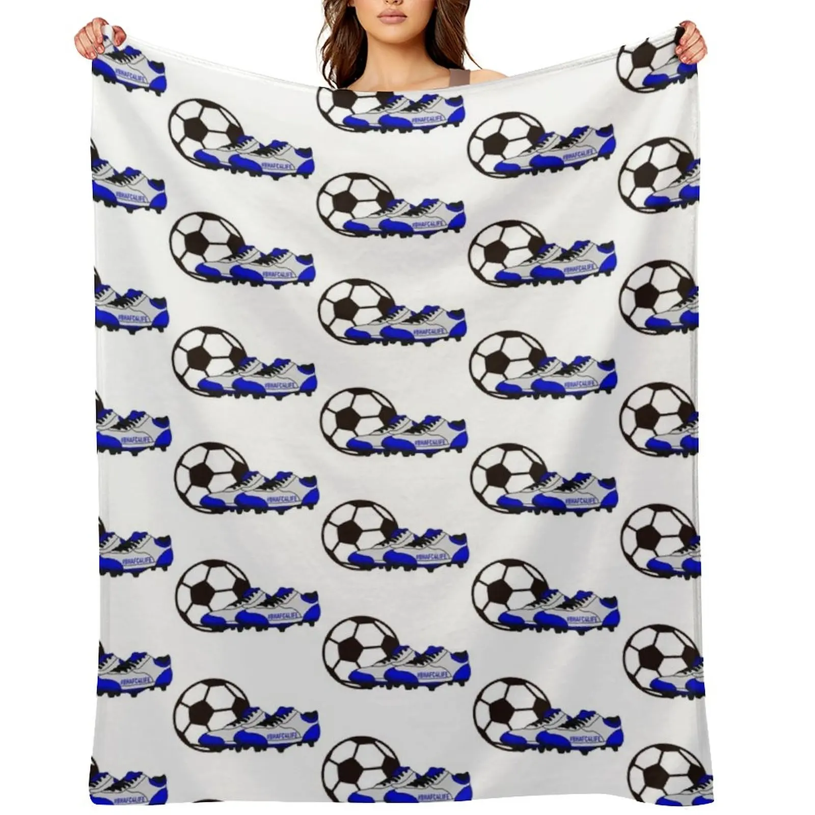 

Premier League- Brighton Throw Blanket Multi-Purpose Plaid on the sofa Soft Plush Plaid funny gift Blankets