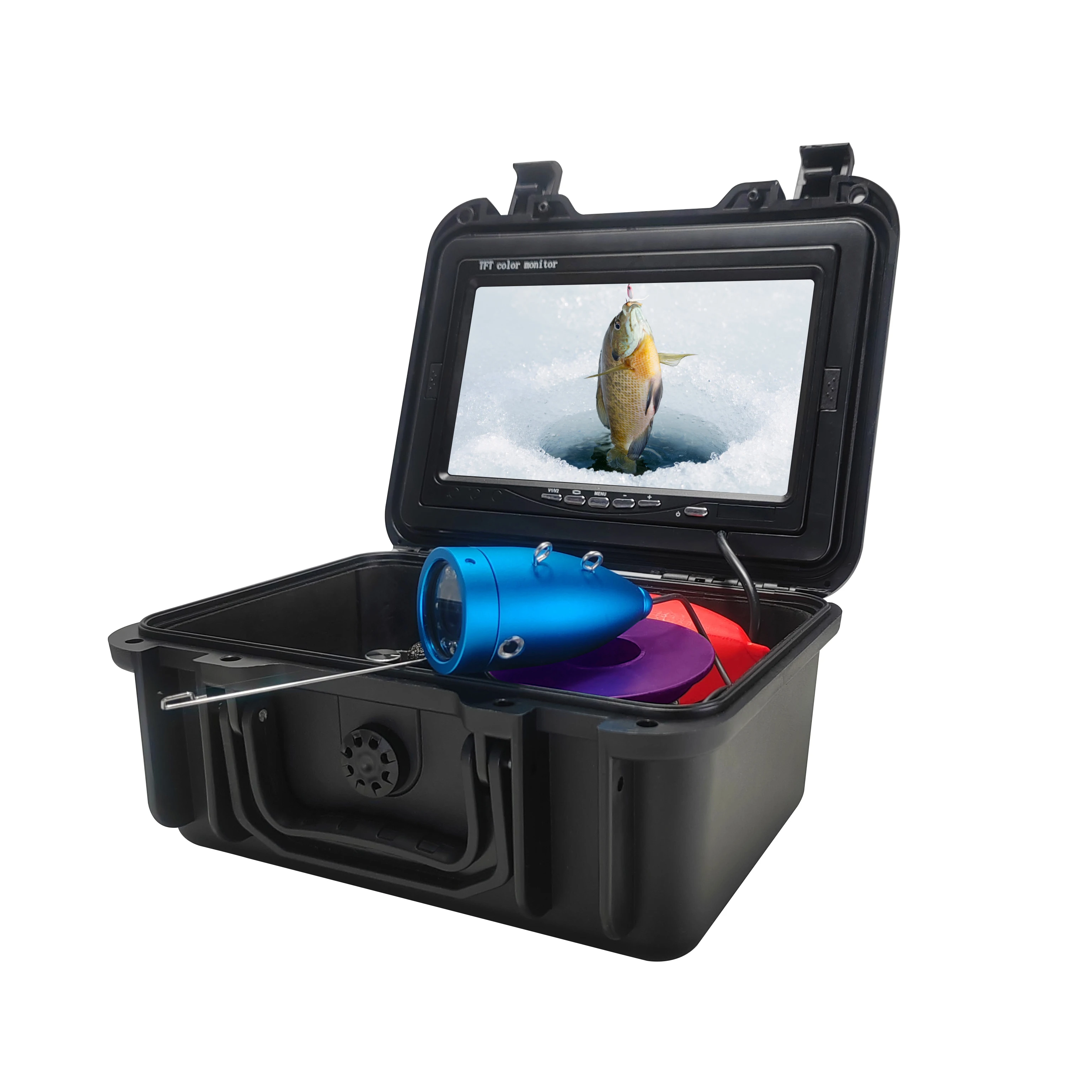 7Inch Screen 1000TVL CR110-7S-006CS Wide Angle Underwater 15/30M Fishing Camera DVR Take Photo and Video Fish Finder