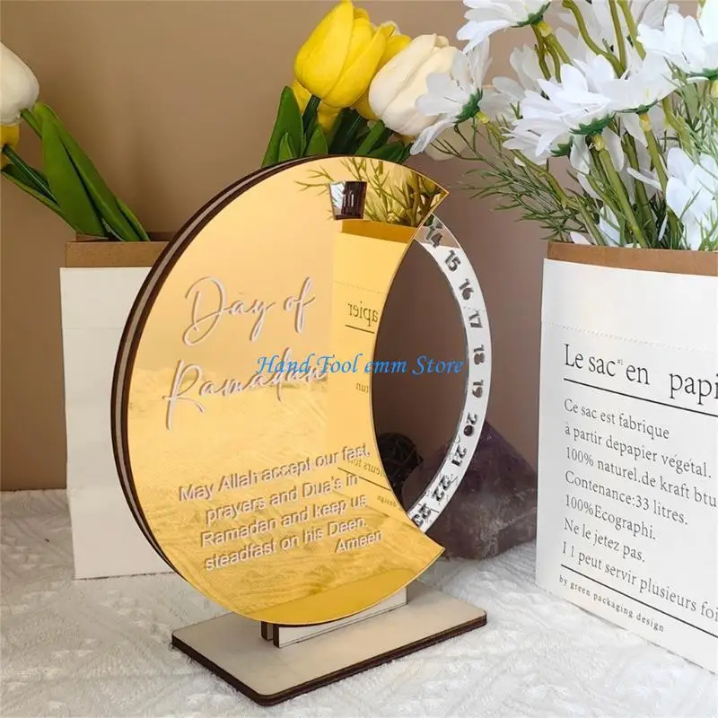 H37F ديكور خشبي العد التنازلي التقويم ديكور المنزل، الدورية الخشب عيد العد التنازلي تقويم القدوم لهدية هووسورمينغ #4