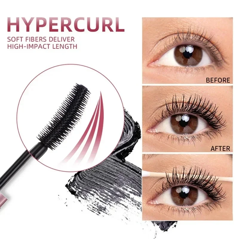 Mascara imperméable pour allonger les cils, maquillage longue durée, cils soyeux, extension noire pour les yeux, résistant aux taches, cosmétique coréen