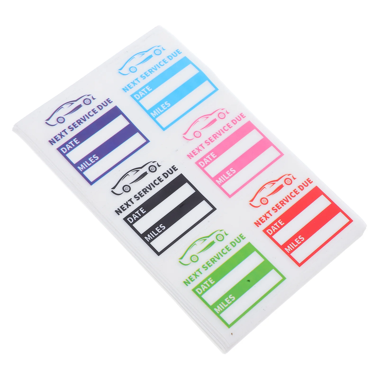 

6 Sheets Static Cling Car Service Reminder Stickers Non Adhesive Next Service Due Window Labels Clear Windshield Waterproof