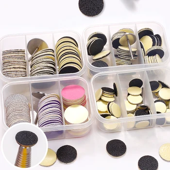 발 큐티클 굳은살 제거 교체 샌딩 페이퍼, 페디큐어 디스크 패드 키트, 15mm, 20mm, 25mm, 각질 클리너