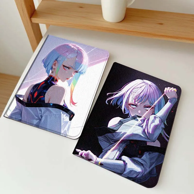 

C-Cyberpunk Lucy Edgerunners Tablet Case For Apple iPad Air Pro mini 1 2 3 4 5 6 7 8 9 11 M2 M3 M5 M4 5th 6th 7th 10th 11th Gift