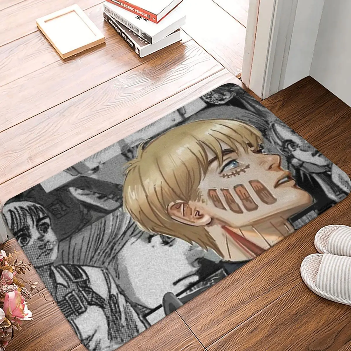 Armin Arlert Non-slip Doormat Armin Living Room Kitchen Mat Prayer Carpet Home Modern Decor