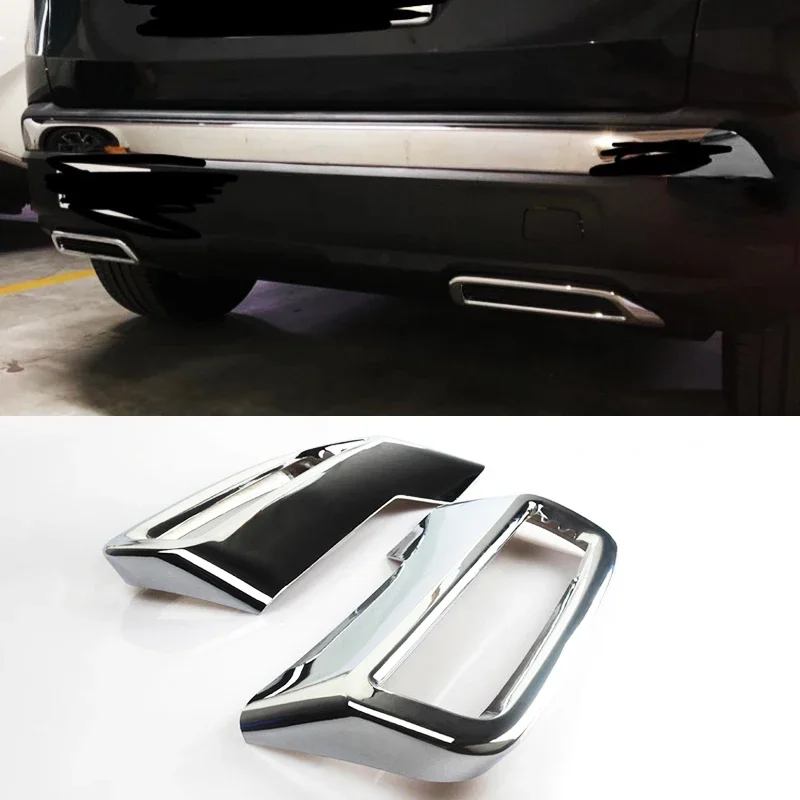 Car Rear Exhaust Muffler End Tip End Pipe Cover For Peugeot 3008 5008 GT 2017 2018 2019 2020 2021 2022 2023 Hybrid Accessories
