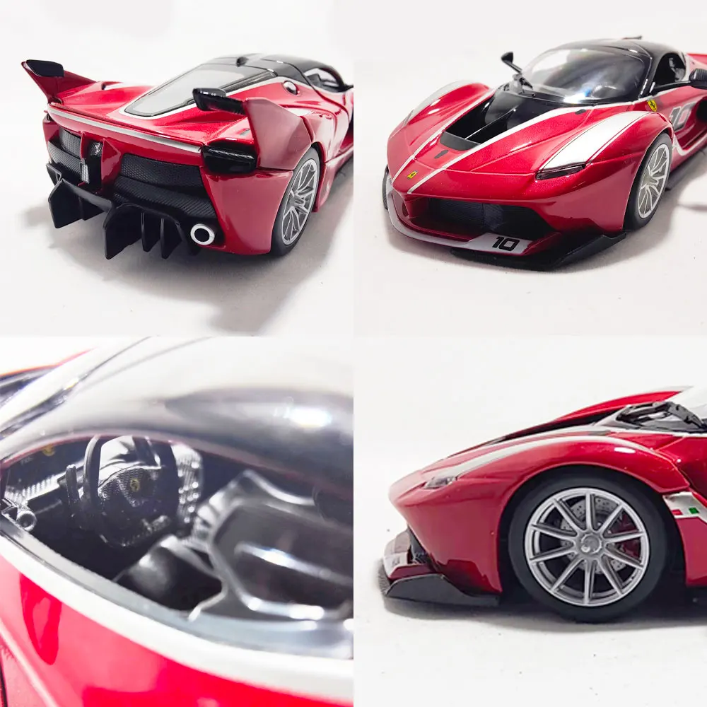 Bburago 1:24 Ferrari Replica Car Model Scale Fxx K 458 488 F50 Enzo Italia Miniature Toy - Gift for Diecast Car Enthusiasts