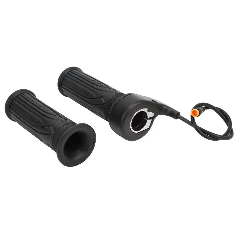 1Pair Electric Bike Throttle With 3 Pin Waterproof Connector 20X Scooter Speed Throttle Handle 12V To 72V For 22.2mm Handlebar