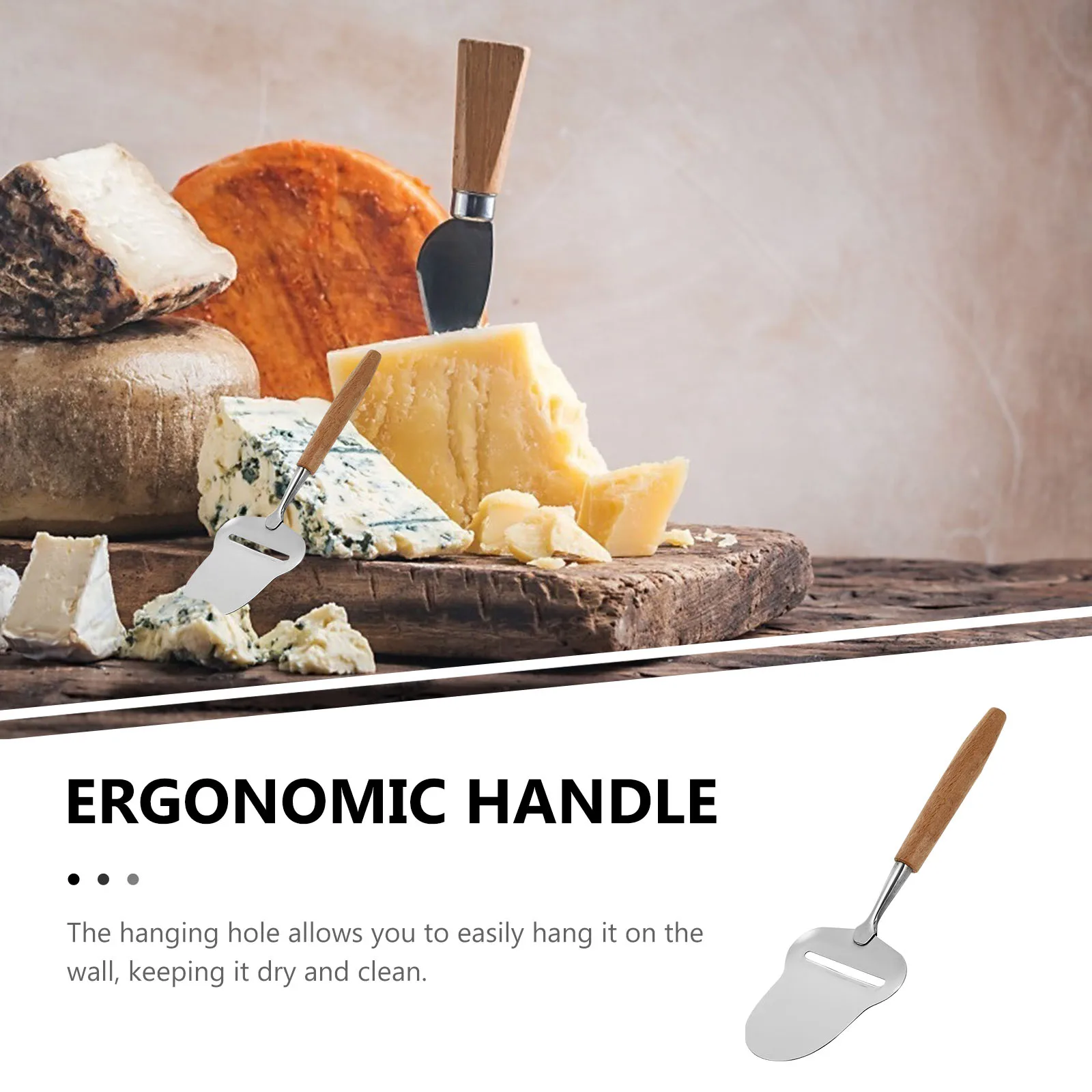 

1Pcs Stainless Steel Cheese Cutter Practical Domestic Kitchenware Comfortable Handle for Cheese Cutting