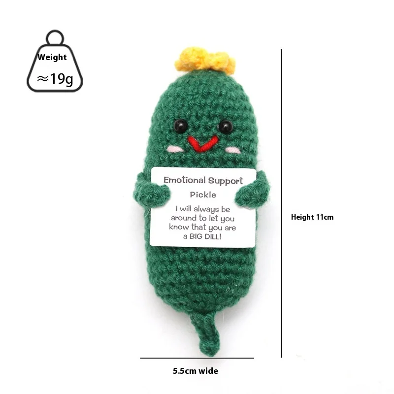 New Finished Hand-Knitted Dolls, Hand-Crocheted Cactus And Potato Doctor Hats, Big-Eyed Frog Ornaments, Kawaii Pendants