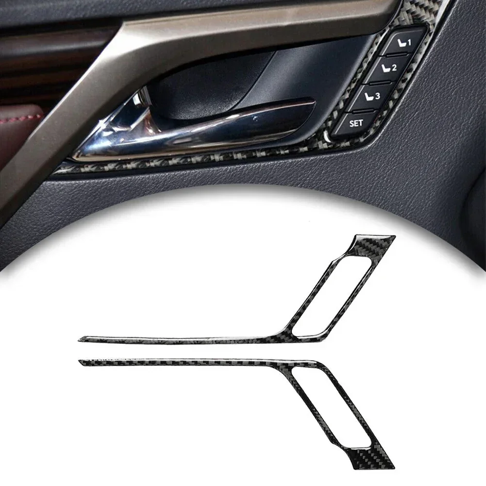 Enhance Your For Lexus RX350 200T 450H 2016 2019 Interior with Real Carbon Fiber Door Handle Cover Trim Precision Fitment!