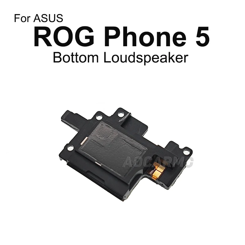 Aocarmo For ASUS ROG Phone 5 5S ROG5 I005DA ZS673KS ROG5S ZS676KS Top Ear Speaker Earpiece Receiver Earphone Bottom Loudspeaker