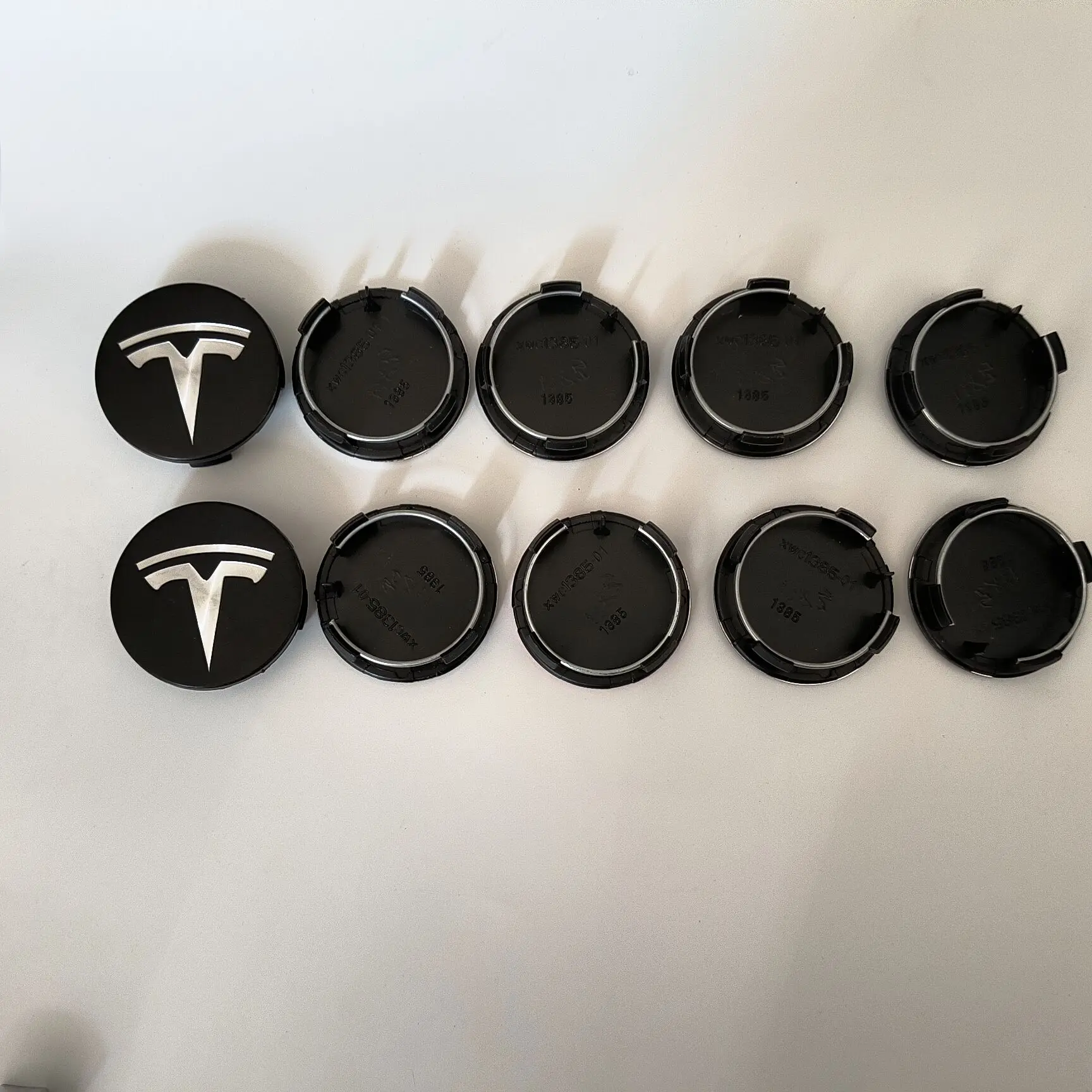 20PCS 57mm Pour Tesla Model 3 Y S/X Juniper 3Highland, Emblèmes de moyeu de roue d'origine, Capuchons de jante, Badges, Accessoires
