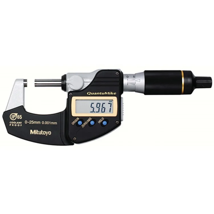 New MITUTOYO Digital Micrometer QuantuMike MDE25MX 293-140-30 Coolant Proof Micrometer 0-25 mm Range