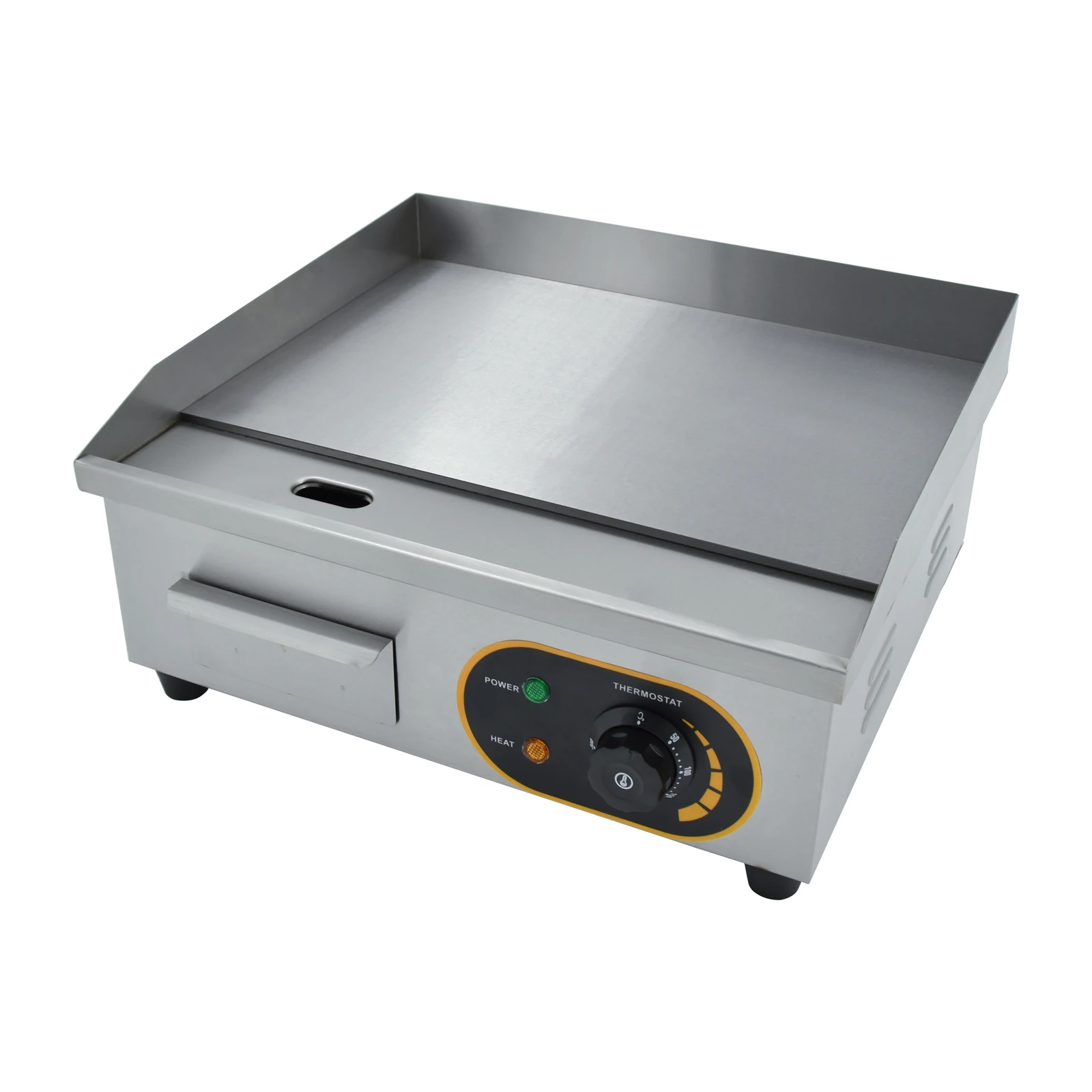

Commercial Kitchen Equipment Thermostatic Controls Countertop Electric Grill Griddle With 8mm Thick Plate BBQ Grills