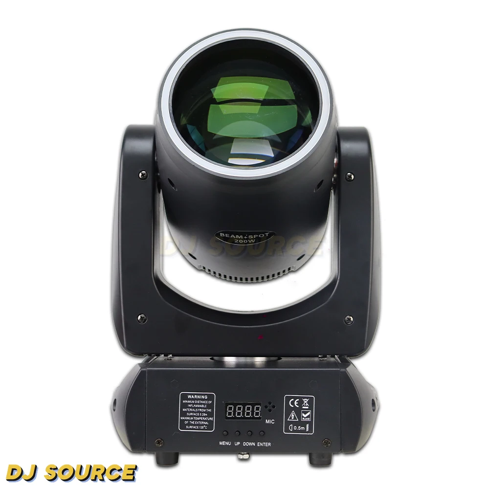 Imagem -02 - Led Moving Head Light Beam Spot com Abertura 18 Prisma Rotativo dj Disco Party Club Luzes Efeito de Palco 200w Peças por Lote Novo Dmx512