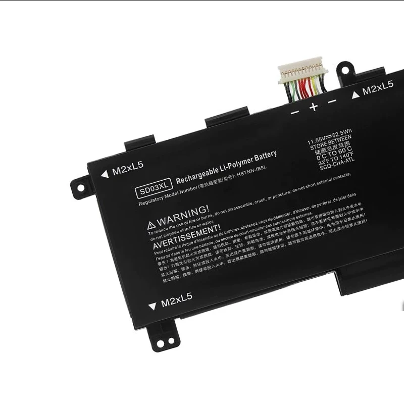 CP Laptop Battery SD03XL 45Wh/52.5Wh For Chromebook 13 G1 Series TPN-Q176 HSTNN-IB7K 847462-1C1 848212-856 L84394-005 L84357-AC1