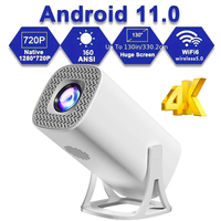 S40 Android 11 Mini Projector Support 4K 2.4G/5GWIFI BT5.0 Projector 1280*720P Home Cinema Portable Projector,Upgrated HY300