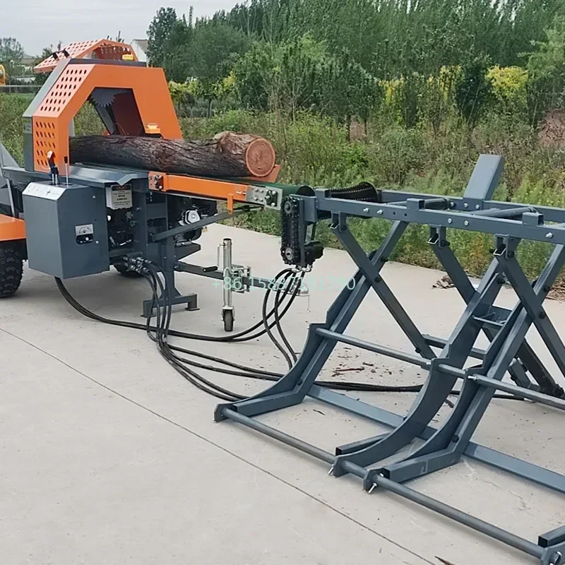 Automatic Gas Engine Wood Splitter Farm Forestry Tree Wood Splitter Professional High Power FireWood Cutting Splitting Machine