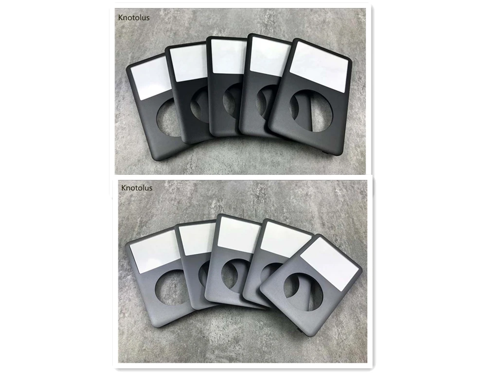 

5pcs black and gray front faceplate housing case cover with lens for iPod 6th gen classic 80gb 120gb 7th classic thin 160gb