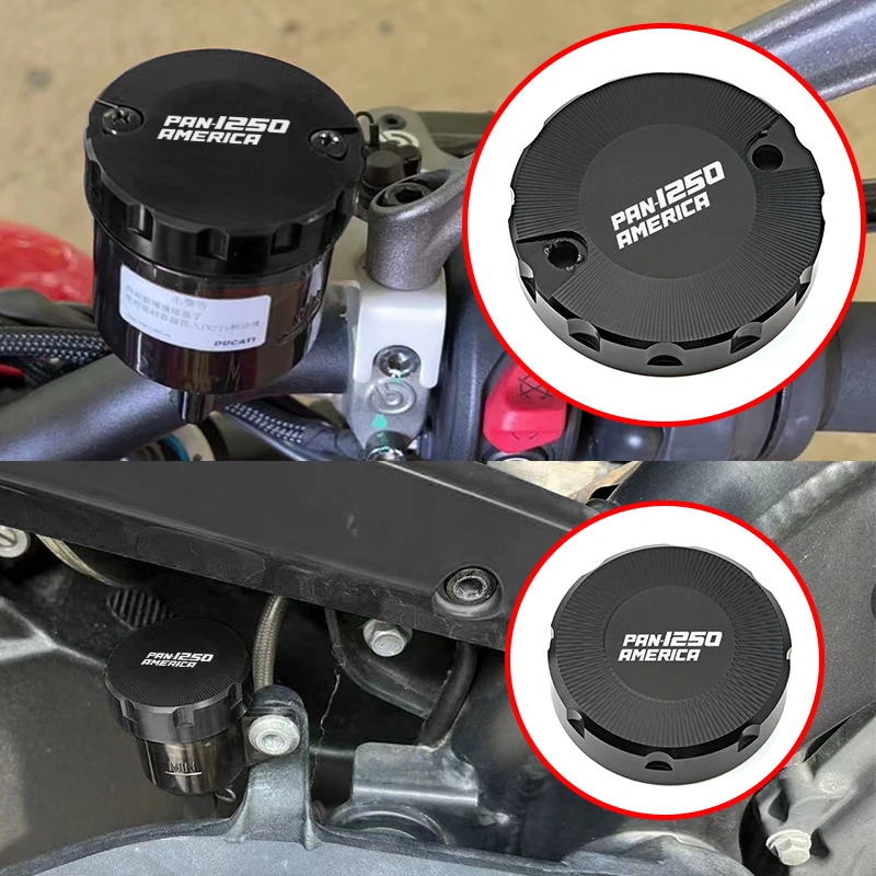 

Motorcycle Front Brake Clutch Rear Brake Fluid Reservoir Cover For Harley PAN AMERICA 1250 PAN1250 S ADV 2020-2026+ Accessories