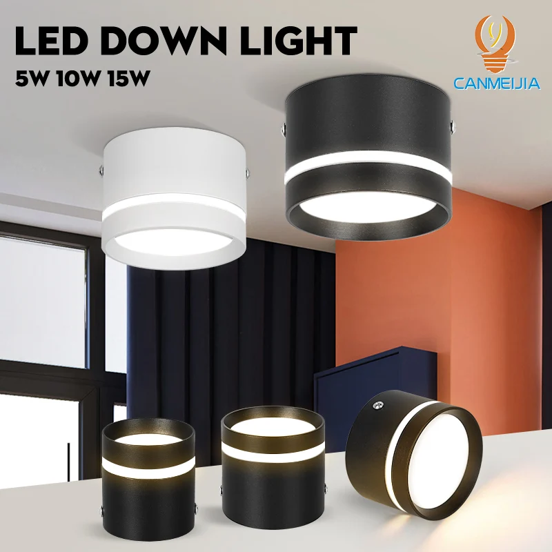 Downllight Led Spot Modern Home Decoration Lamp 220V Spotlights Tri-color Ceiling Chandelier for KItchen Living Room Corridor