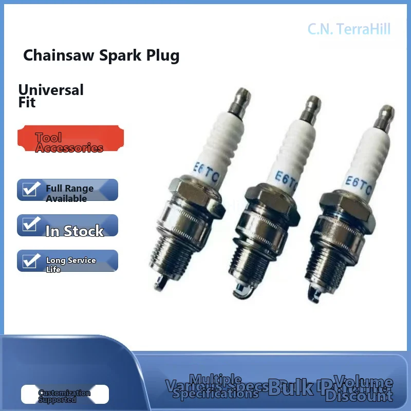 Spark Plug Two-Stroke Engine Replacement Part for Chainsaw Brush Cutter Grass Trimmer L7T Ignition System Accessory