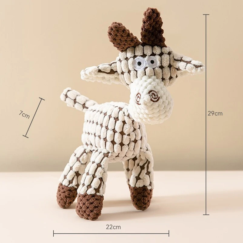 Hot new arrival pet cat dog sound toy cotton rope creative donkey plush bite training interactive pet toy for dog cat grey brown