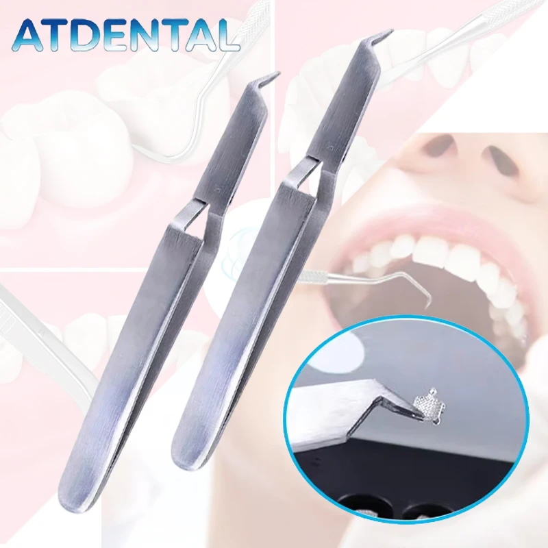 Dental Orthodontic Posterior Buccal Tube Bracket Bonding Tweezer Holder Forcep Dental Tool