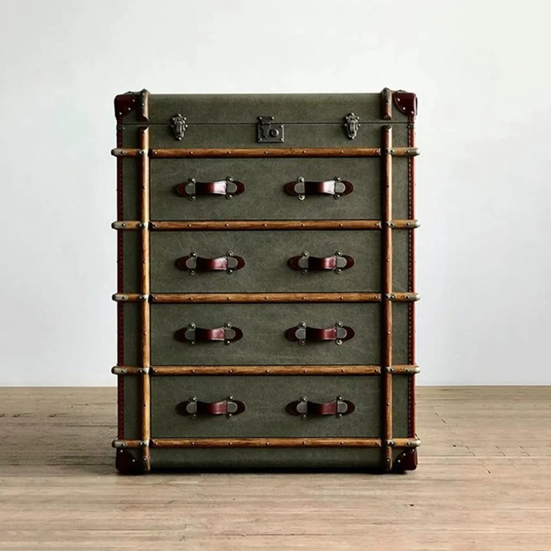 

American classic retro storage cabinet bedroom box foyer entrance cabinet