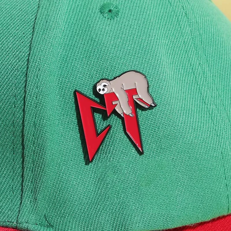 Cartoon Sloth Retro Mexican Metal Hat Pin Enamel Pins Baseball Cap Clip Brooch Backpack Hat Pin Badge Jewelry Gift For Friends