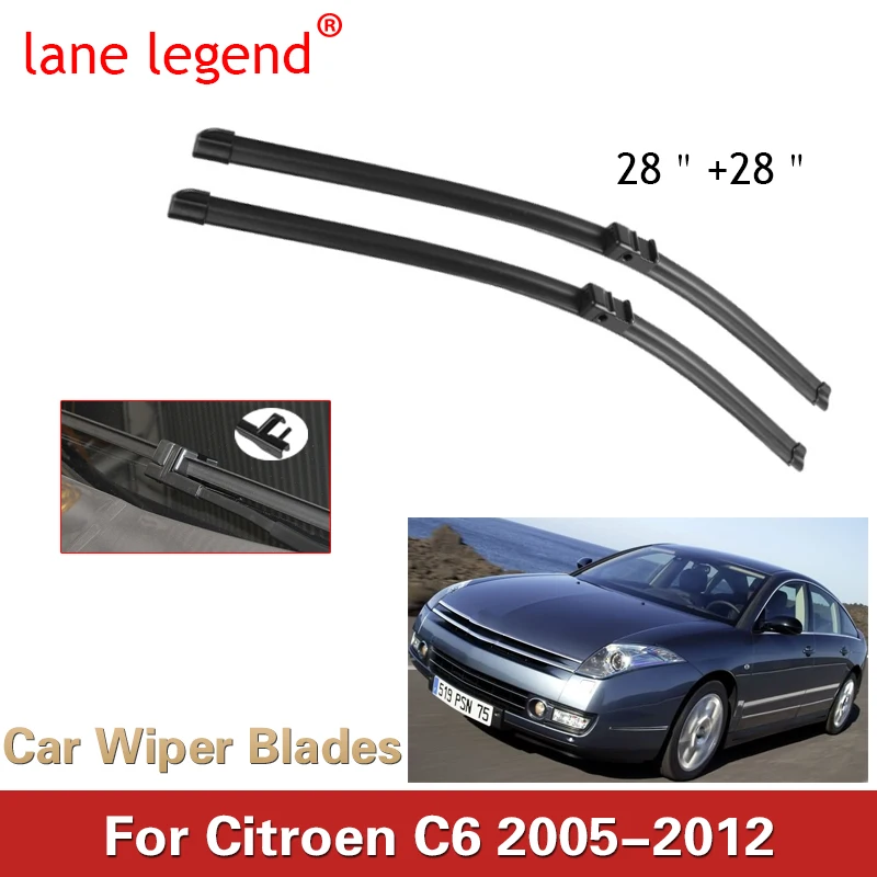 

Wiper Front Wiper Blades For Citroen C6 2005 2006 2007 2008 2009 2010 2011 2012 Windshield Windscreen Front Window 28"+28"