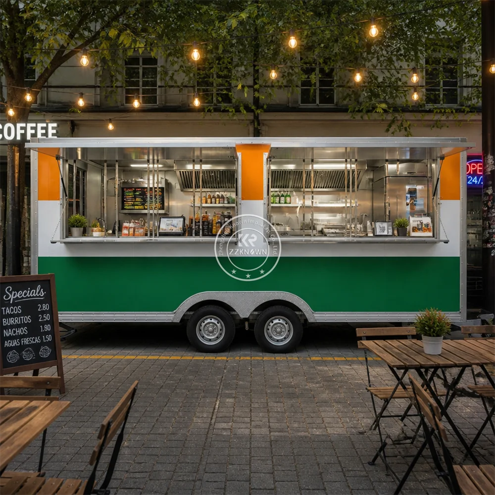 

Mobile Pizza Truck Hot Dog Snack Trailer Street Pizza Food Truck Customized Food Trailer Fully Equipped